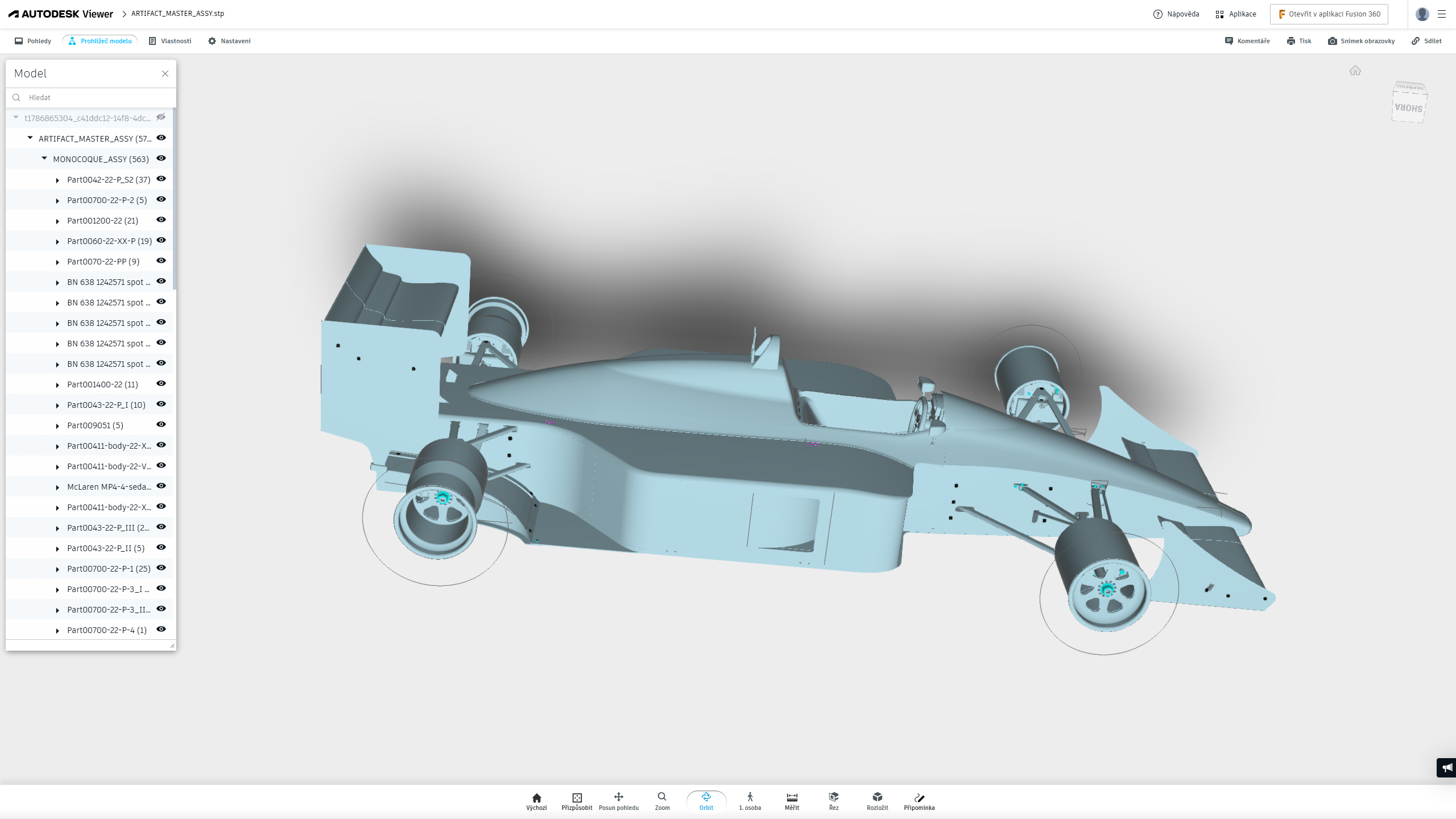 SCALEONE:TWO Project 01 complete STEP assembly in Autodesk Viewer